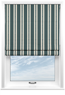The British Stripe Co. Edgar, Teignbridge No.1 - Twist&Fit Roman Blind